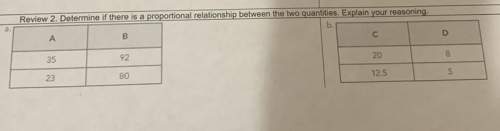 Determine if there is a proportional relationship between the two quantities.