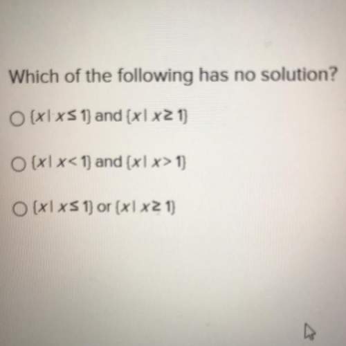 Which of the following has no solution?