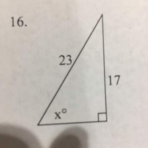Solve for x. round to the nearest whole degree