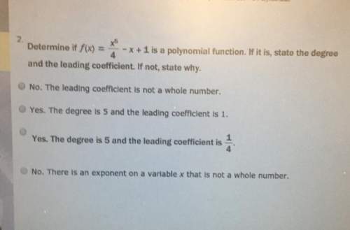 Determine if this is a polynomial function a-b-c-