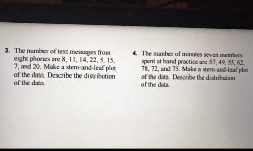 :) 3 and 4, i don't understand how you 'describe the distribution of the data'