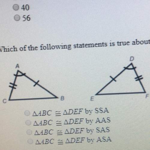 Which of the following statements is true about the triangles below