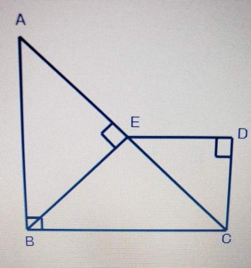 Which triangle is similar to triangle aeb? a. triangle cdeb. triangle bacc.
