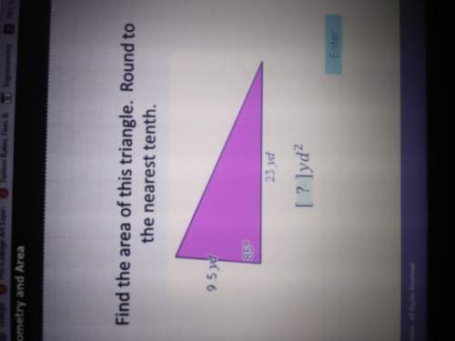 Find the area of this triangle. round to the nearest tenth.