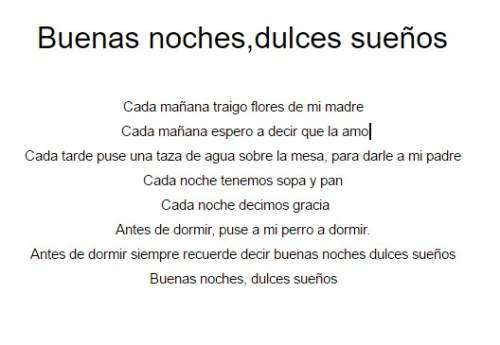 Check my poem . i had to write a poem in spanish using -go verbs