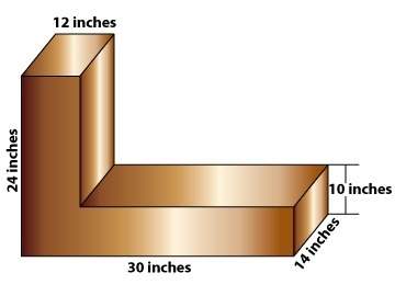 What is the total surface area of the figure shown?