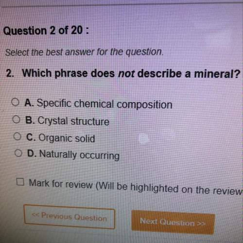 What phrase does not describe a mineral  a. specific chemical composition  b