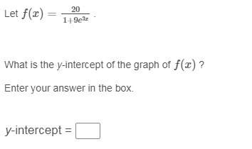 What is the y-intercept of the graph of f(x) ?