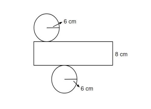 The net for a cylindrical container that holds a stack of dvds is shown below. what is the total are