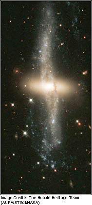 What kind of galaxy is this? ?  a) irregular b) elliptical c) spiral d) barr