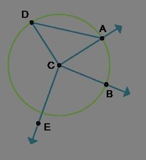 Which geometric figures are drawn on the diagram? check all that apply. ∠abc