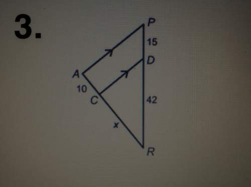 1.02: triangle similarity 1 what is the value of x?