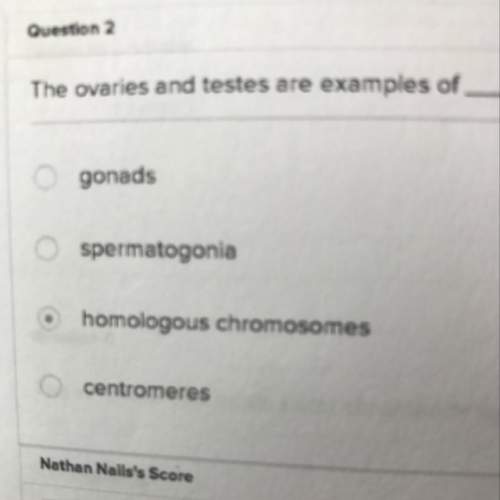 The ovaries and testes are examples of __
