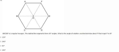 Does any body know abcdef is a regular hexagon. the dashed line segments form 60° angles. what is t