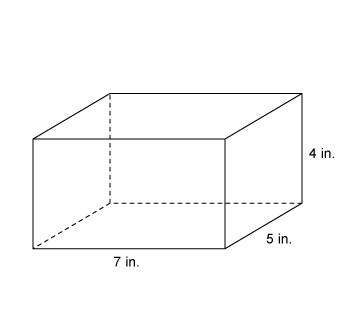 What is the volume of the right rectangular prism?  16 in³ 64 in³