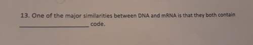 One of the major similarities between dna and mrna is that they both contain what code?