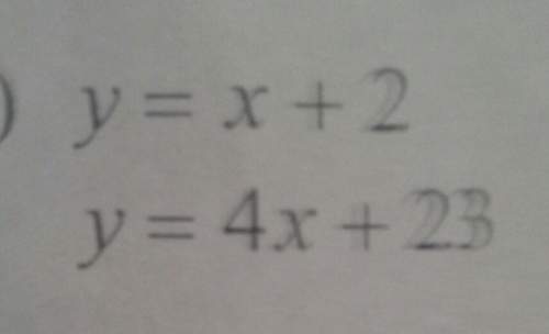 How do you solve each system by substitution