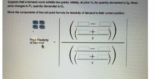 Suppose that a demand curve exhibits two points. Initially, at price P 0 , the quantity demanded is