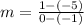 m=\frac{1-\left(-5\right)}{0-\left(-1\right)}