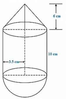 EXERC

1. Calculate the volume of the shape below:1 CM3.5 cm10 cm. how do u calculate the cylinder