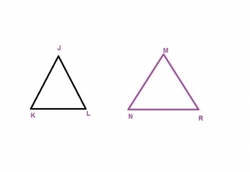 Triangles J K L and M N R are shown.

In the diagram, ∠J ≅ ∠M and JL ≅ MR. What additional informati