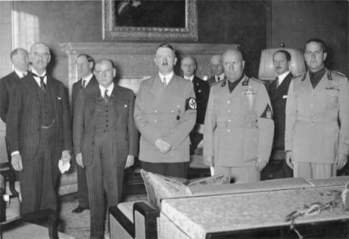 Which was the original agreement of the Munich Conference?

A.)Hitler would gain control of Sudetenl