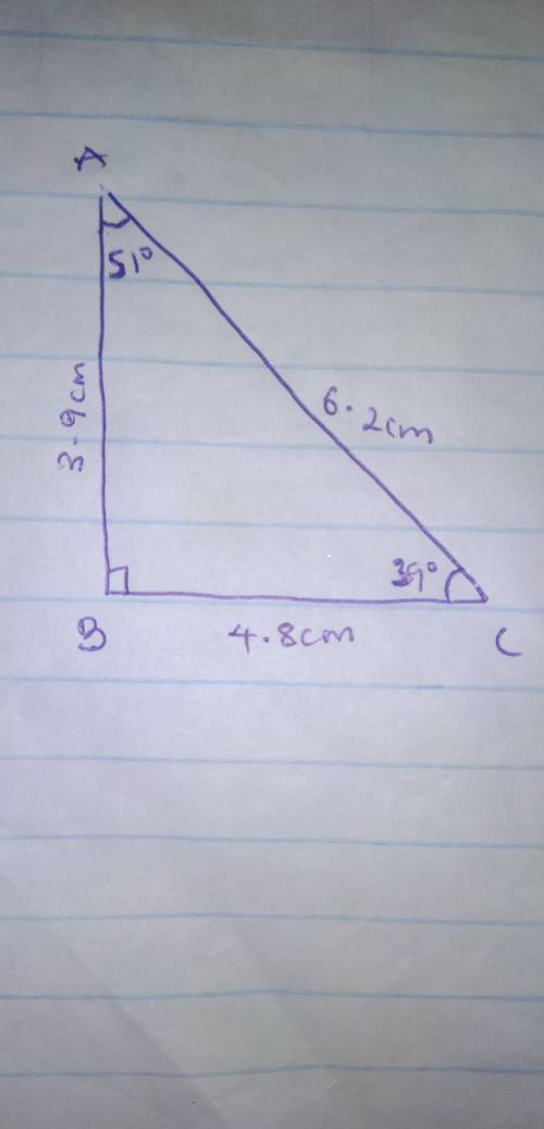 Your search - construct a right triangle ABC in which base ABC in which baseBC =4.8cm,AngleB=90 degr