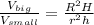 \frac{V_{big}}{V_{small}} = \frac{R^2H}{r^2h}