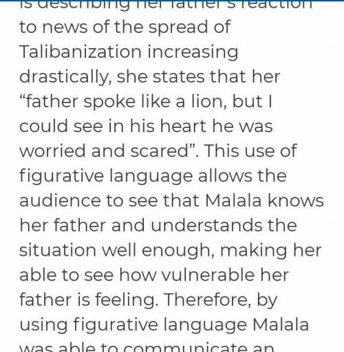 How does the writer use language and structure in I am Malala?