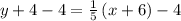 y+4-4=\frac{1}{5}\left(x+6\right)-4