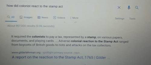 How did colonist react to stamp act