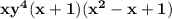 \mathbf{xy^4(x+1)(x^2-x+1)}