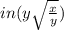 in (y\sqrt{\frac{x}{y}})