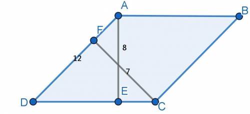 1. In a parallelogram ABCD, AD=12cm. if the altitudes corresponding

to sides AB and AD are respecti