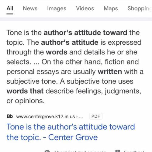 Which word refers to the attitude of a author towards whatever they are writing

about?
O nuance
O