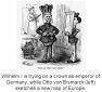 What does this political cartoon suggest about how Germany achieved unification? Otto von Bismarck w