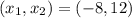 (x_1,x_2) = (-8,12)