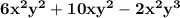 \mathbf{6x^2y^2+10xy^2-2x^2y^3}