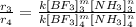 \frac{r_3}{r_4}=\frac{k[BF_3]_3^m[NH_3]_3^n}{k[BF_3]_4^m[NH_3]_4^n}