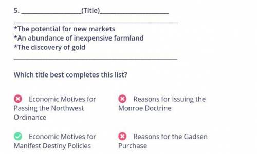 Which title best completes this list?

1. The potential for new markets
2. An abundance of inexpensi