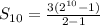 S_{10} = \frac{3(2^{10}-1)}{2-1}