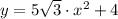 y = 5\sqrt{3}\cdot x^{2}+4