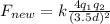 F_{new}=k\frac{4q_{1}q_{2}}{(3.5d)^{2}}