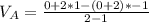 V_A=\frac{0+ 2*1-(0 + 2)*-1}{2-1}