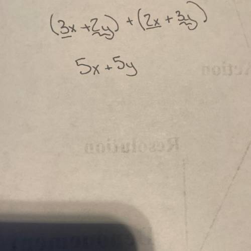 1. (3x +2y) +(2x + 3 y) =A. 5x +5 yB. 7x+7 y C. 14xy D. 5x² +5y2