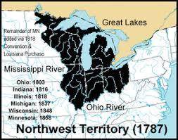 What movement of people resulted in the land Ordinance of 1785 and the Northwest Ordinance of 1787?