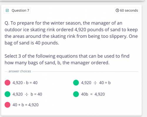 To prepare for the winter season the manager of an outdoor ice skating rink ordered 4,920 pounds of