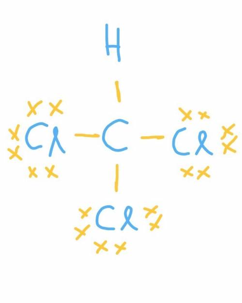 Which is the correct lewis structure for chloroform, chcl3