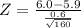 Z = \frac{6.0-5.9 }{\frac{0.6}{\sqrt{160} } }