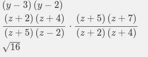 Product in simplest form.
-blank y^2-{5y-y(-7-9)]-[-y(15y+4)]=0